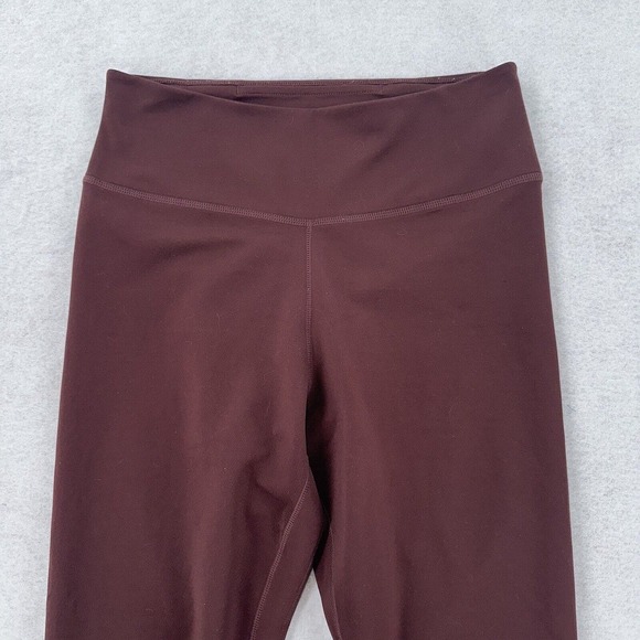 Nike Dri-Fit High Waist Maroon Leggings‎ cropped Womens Small - Picture 4 of 12